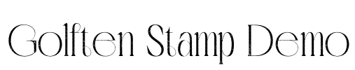 Golften Stamp Demo Font Image