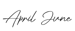 April June Font Image