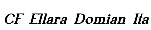 CF Ellara Domian Ita Font Image