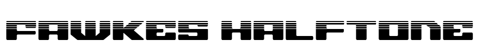 Fawkes Halftone Font Image