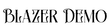 Blazer Demo Font Image