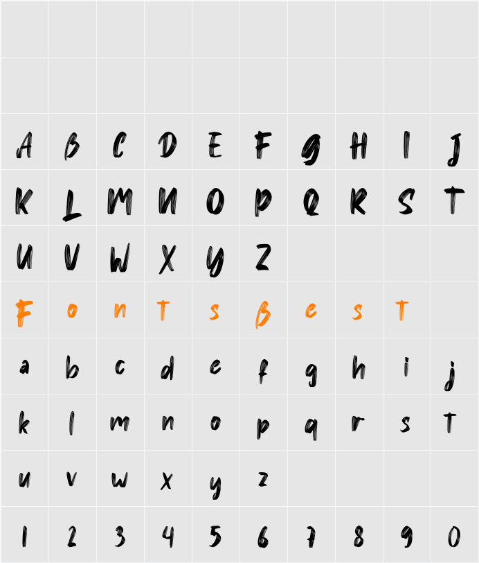 Xavier Character Map