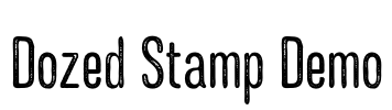Dozed Stamp Demo Font Image