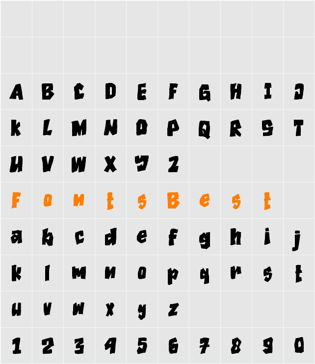 Normal Character Map