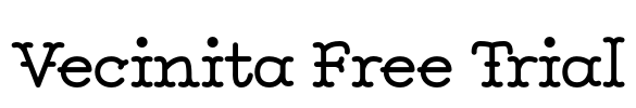 Vecinita Free Trial Font Image