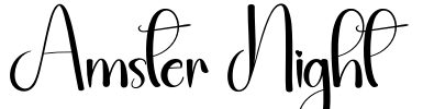 Amster Night Font Image