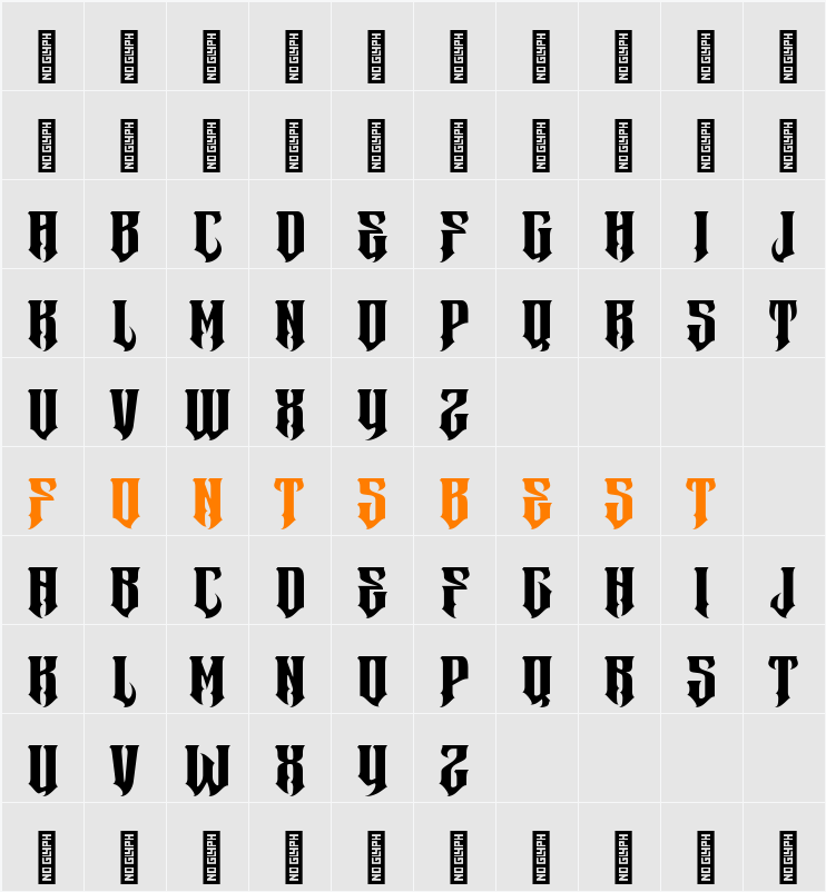 Metrim - Demo Version Character Map