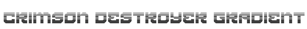 Crimson Destroyer Gradient Font Image