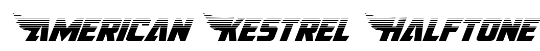 American Kestrel Halftone Font Image