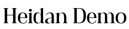 Heidan Demo Font Image