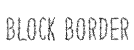 Block Border Font Image