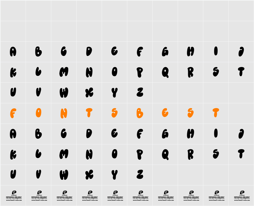 Diary South DEMO Character Map