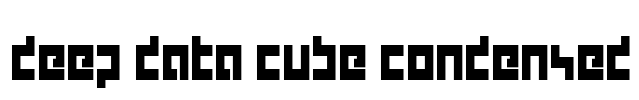 deep data cube condensed Font Image