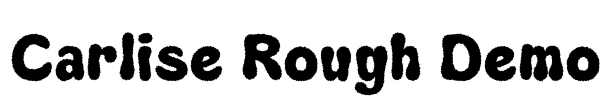 Carlise Rough Demo Font Image