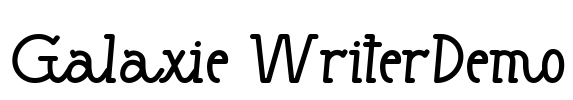 Galaxie WriterDemo Font Image