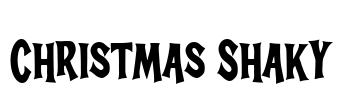 Christmas Shaky Font Image