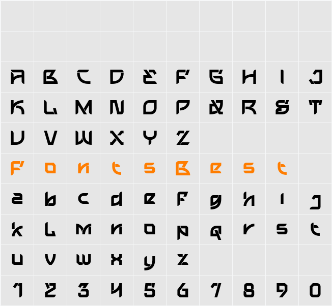 Galaksinos Character Map