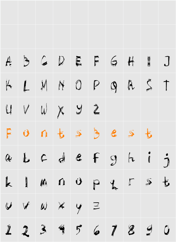 Abstrak Character Map