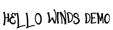 Hello Winds DEMO Font Image