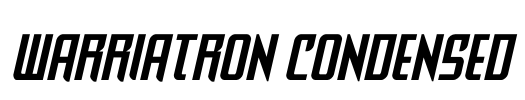 Warriatron Condensed Font Image