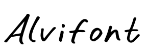 Alvifont Font Image