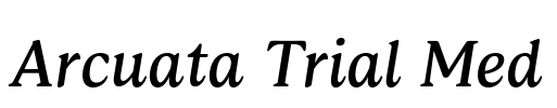 Arcuata Trial Med Font Image