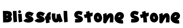 Blissful Stone Stone Font Image