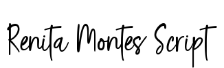 Renita Montes Script Font Image