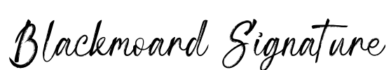 Blackmoard Signature