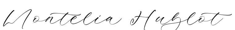 Montelia Hublot Font Image