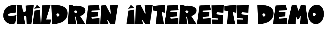 CHILDREN INTERESTS DEMO Font Image