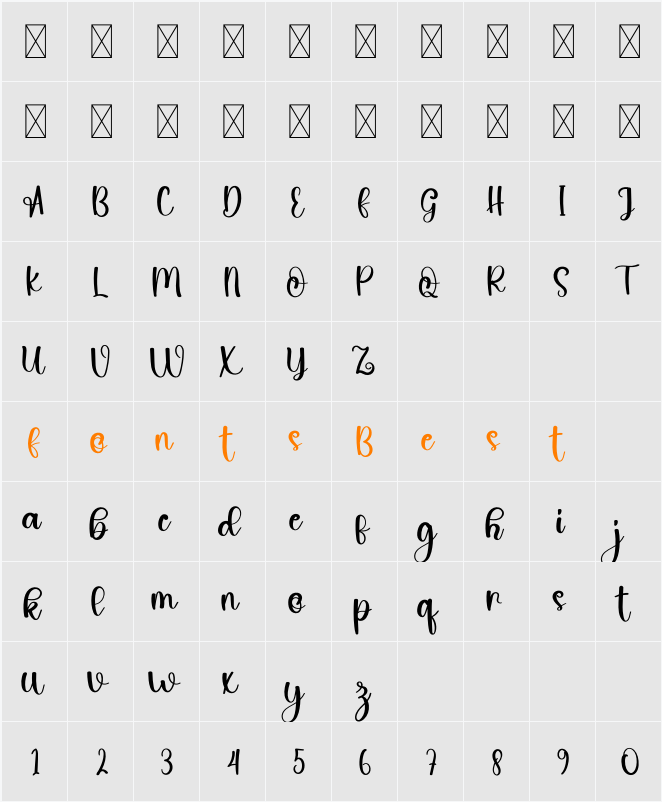 Smiley Face Character Map