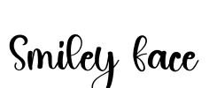 Smiley Face Font Image