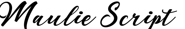 Maulie Script Font Image
