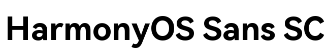 HarmonyOS Sans SC Font Image
