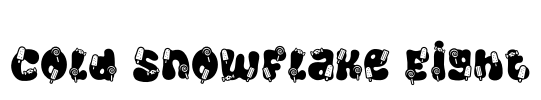 Cold Snowflake Eight Font Image