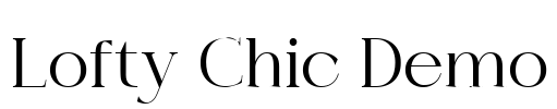 Lofty Chic Demo Font Image