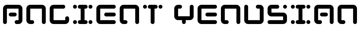 Ancient Venusian Font Image