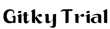 Gitky Trial Font Image