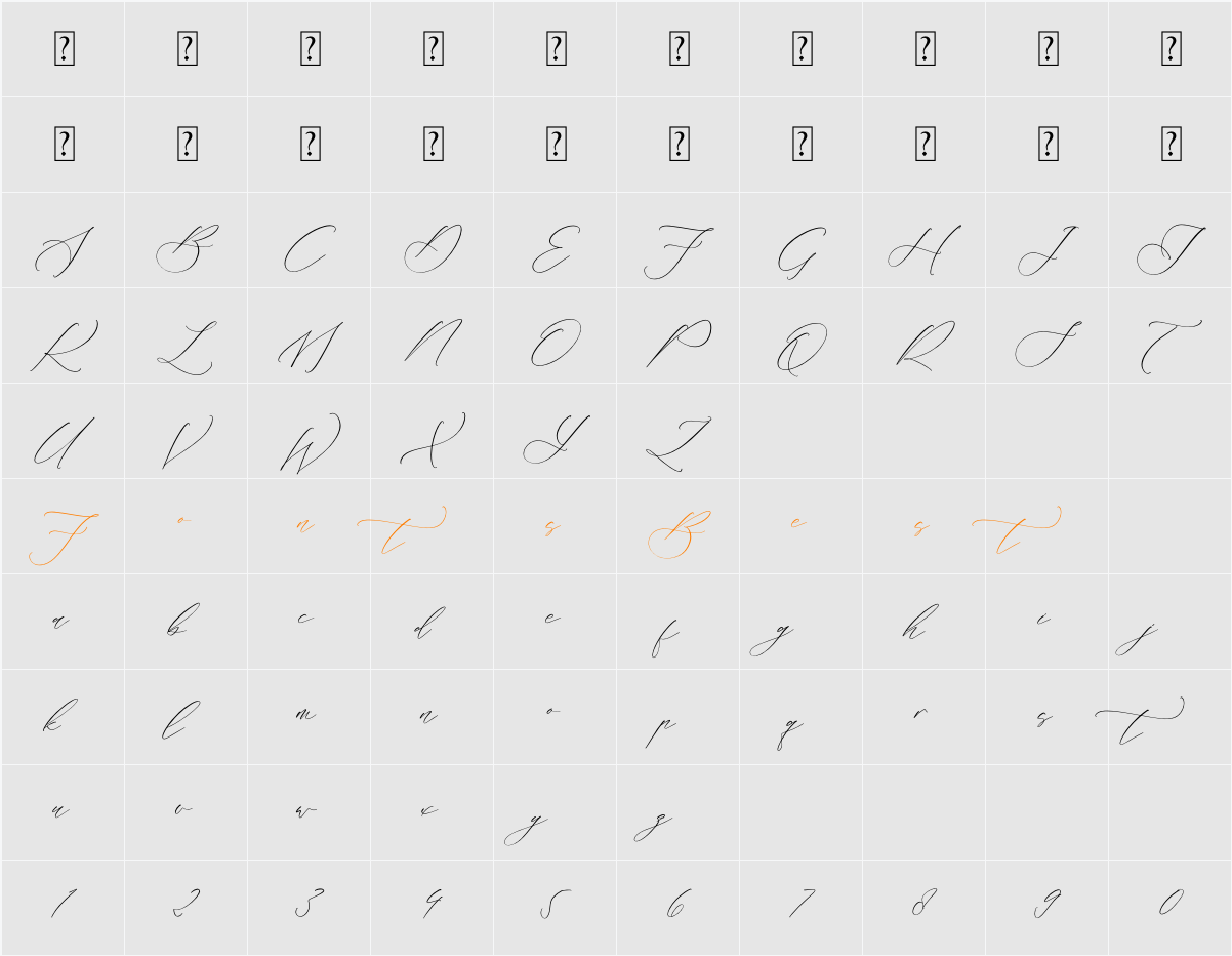 Liontinela Realise Character Map
