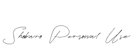 Shobaro Personal Use Font Image