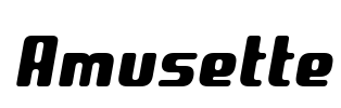 Amusette Font Image