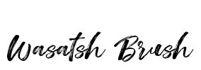 Wasatsh Brush Font Image