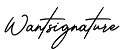 Wantsignature Font Image