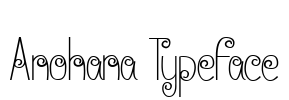 Anohana Typeface Font Image