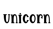 Unicorn Font Image