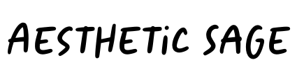 Aesthetic Sage Font Image