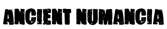 Ancient Numancia Font Image
