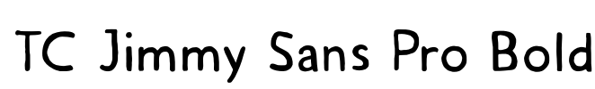 TC Jimmy Sans Pro Bold Font Image