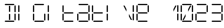 Digitative 1023 Font Image